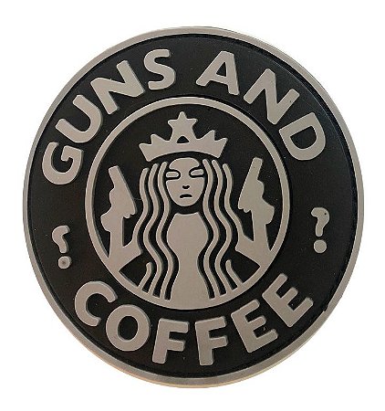 Patch emborrachado GUNS AND COFFEE