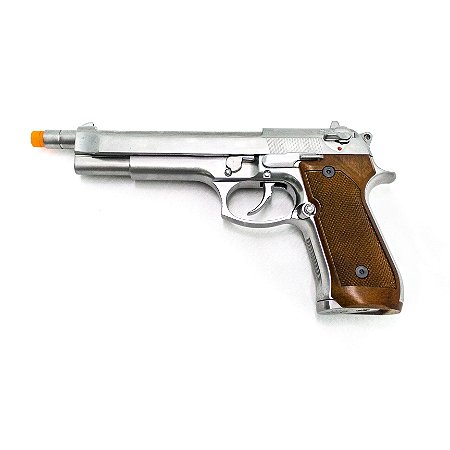 Pistola de Airsoft GBB WE M92 Chrome Silver Cal. 6mm