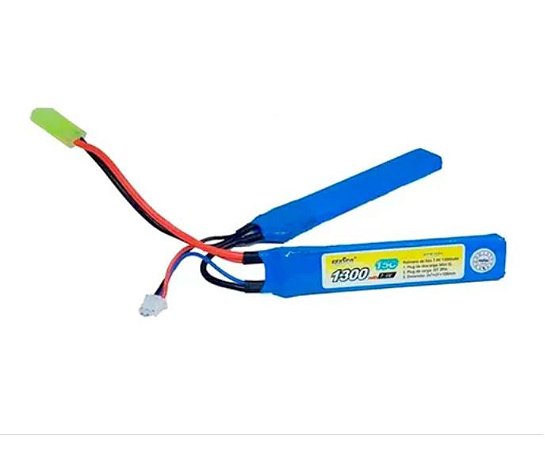 Bateria de Airsoft - LiPO - Feasso FFB 021 - 7.4V - 15C - 1300 MaH - Nunchuck