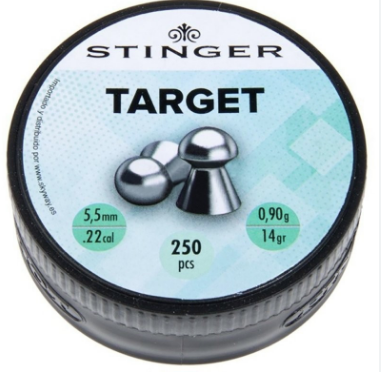 Chumbinho target da Stinger 5,5mm - 250 unidades