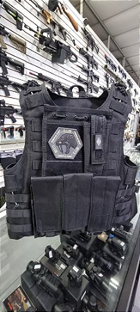 Colete Tático Militar Modular Airsoft Octos NTK - Preto