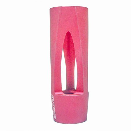 Flash Hider para Rifle SNIPER 75mm Vazado Vermelho Fosco