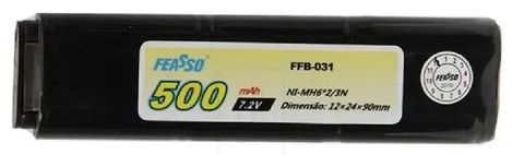 Bateria Airsoft  Feasso  FFB 031 7.4V 500mAh 15C Lipo