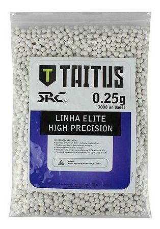 Munição para Airsoft BBs SRC GN IMPORTS 0.25g 3000UN