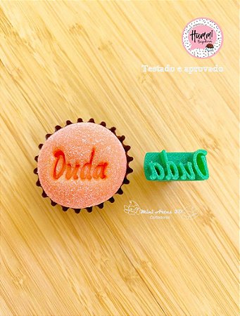 Carimbo para Brigadeiro Palavra até 7 letras