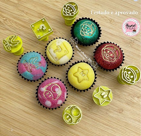 Carimbo para brigadeiro Mario
