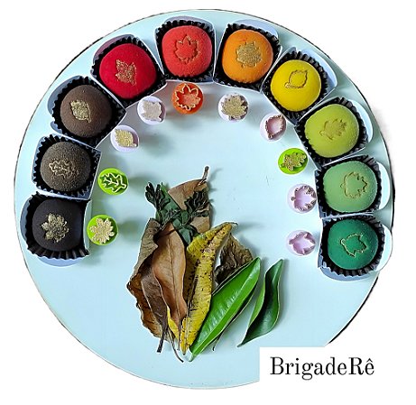 Carimbo para Brigadeiro Folhas