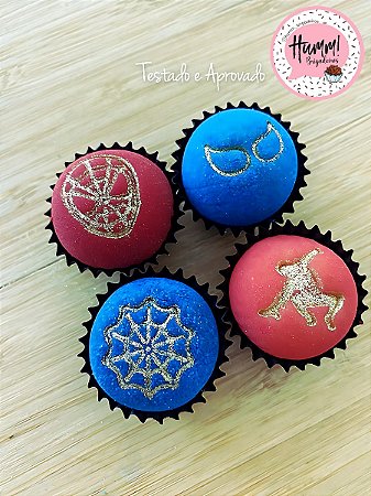 Carimbo para brigadeiro Homem Aranha
