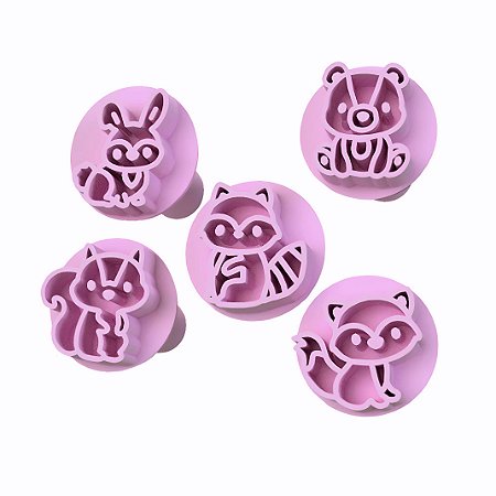 Carimbo para brigadeiro Animais do Bosque