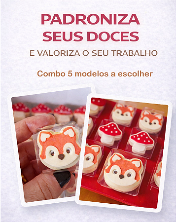 Combo 5 Ejetores para Brigadeiro e Doces - Escolha seus Modelos