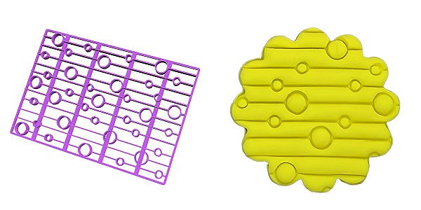 Plaquinha Textura Bolas