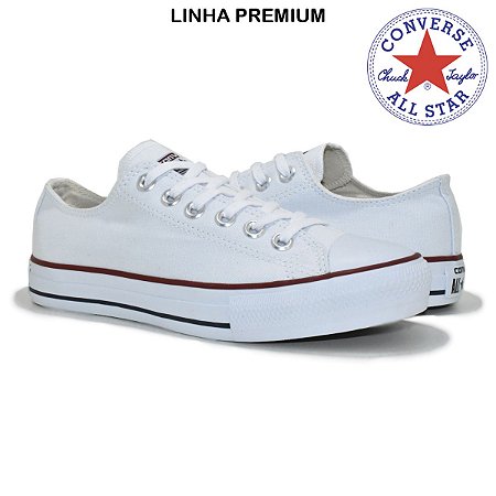 all star branco lona