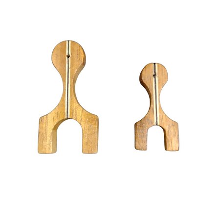 Suporte de Madeira para Poleiro Simples Malha Fina | Pinguim Artesanatos