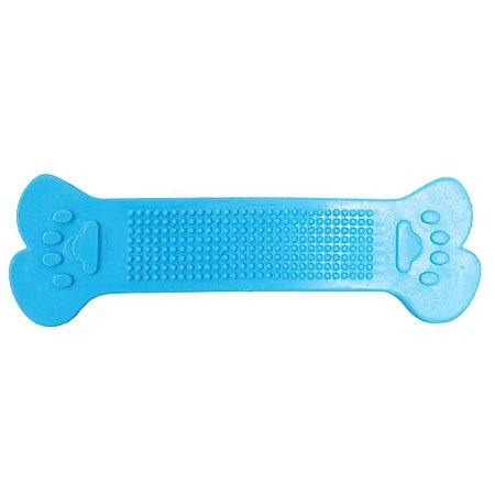 Brinquedo Osso de Borracha Topbone Furacão Pet G Azul