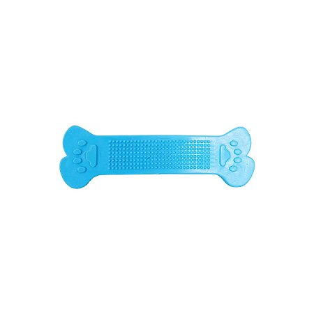 Brinquedo Osso de Borracha Topbone Furacão Pet M Azul