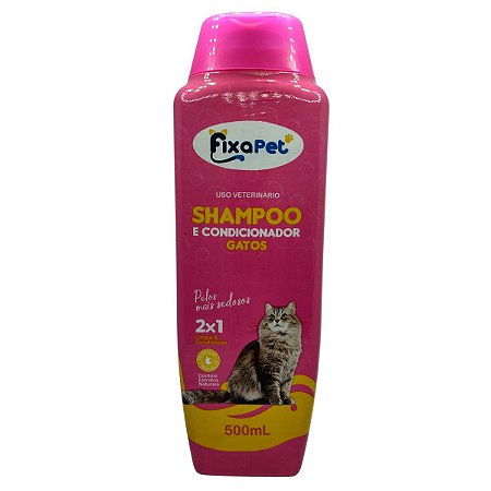 Shampoo e Condicionador 500ml Fixa Pet - Gatos