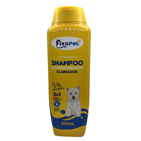 Shampoo e Condicionador 500ml Fixa Pet - Clareador