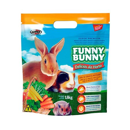 Ração Funny Bunny Delícias da Horta 500g