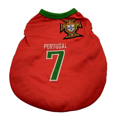 Roupinha Pet Seleção de Portugal G 35cm