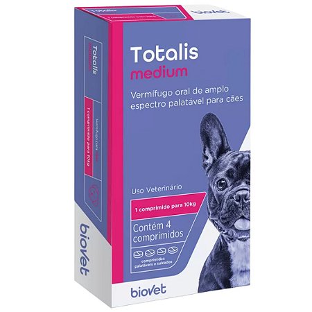 Totalis Medium - Vermífugo - 4 Comprimidos