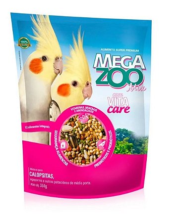 Mix de Sementes Megazoo - Calopsita  Vita Care