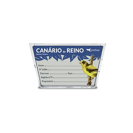 Placa de Identificação Canário do Reino
