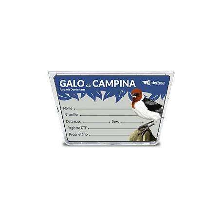 Placa de Identificação Galo da Campina