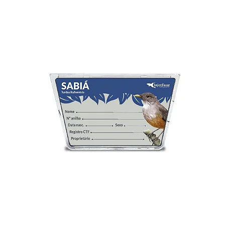 Placa de Identificação Sabiá
