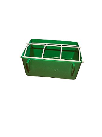 Comedouro Com Grade Psitacídeos - 500ml - Verde | Ornamental