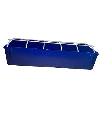 Comedouro Com Grade Psitacídeos - 1 Litro - Azul| Ornamental