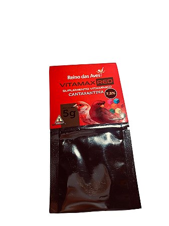 Cantaxantina Vitamax Red 5g | Reino das Aves