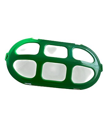 Comedouro Grande 6 Furos-Verde / InjetFour