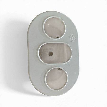 Comedouro Pequeno 3 Furos- Branco - Ornamental