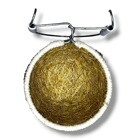 Ninho de Fibra Natural Para Curió | Artesanal