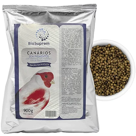 Extrusada BioSuprem - Canarios - Sem Pigmento – 900g