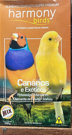 Extrusada Minas Nutri - Harmony Birds - Com Sementes – Canários e Exóticos Natural - 300g
