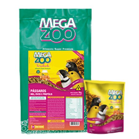 Farinhada MegaZoo - Pássaros - Mel e Ovos - 300g e 5kg