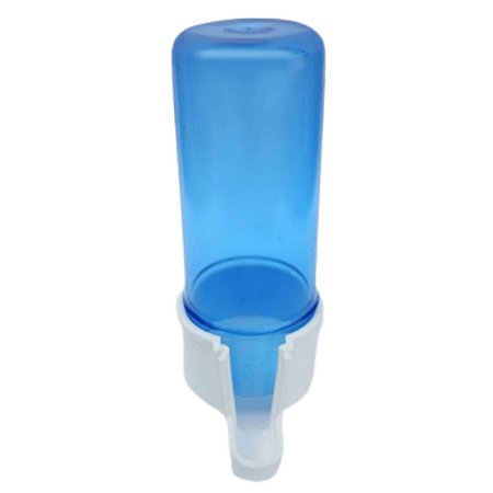 Bebedouro Animalplast Pequeno 100ml - Malha Fina - Azul Com Base Branca