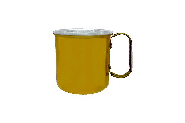 Caneca Alumínio Kid 345 ml Dourado Verniz