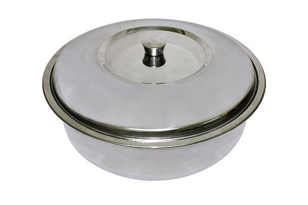 Bacia Inox 12 Litros com Tampa