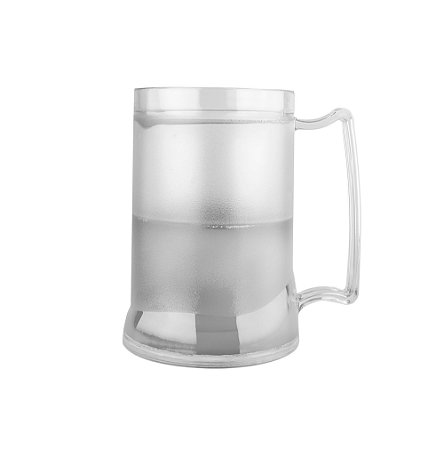 Caneca Injetada Transp/Gel Transparente 465 ml