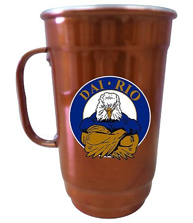 Caneca Alumínio 101-S 750 ml Laranja Cobre Verniz