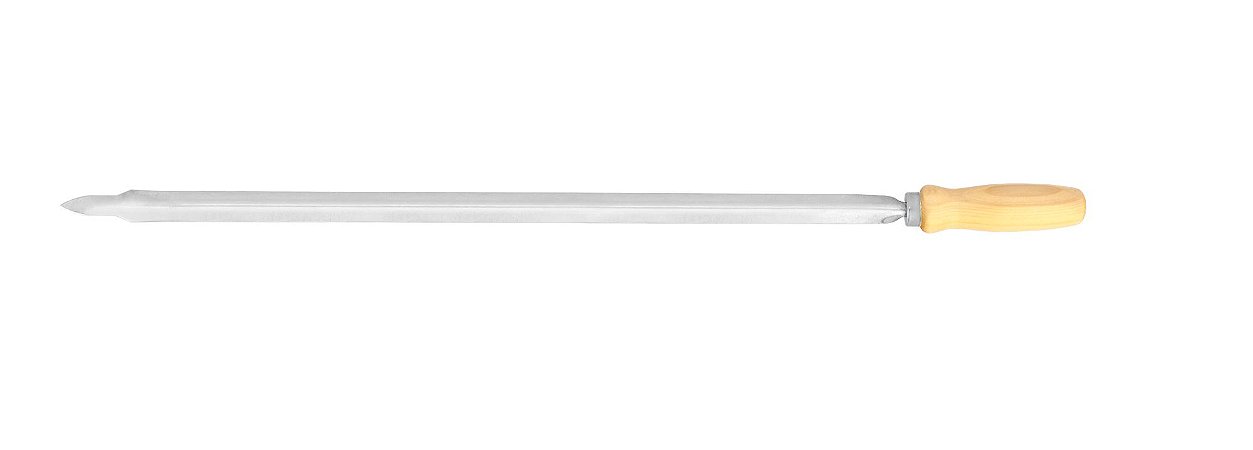 Espeto Inox Cupim 62cm x 1,2mm (cabo PR 12cm)