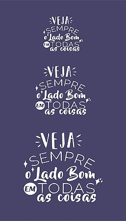 Frases 05 - stencil 25 x 16 cm
