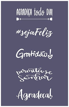 Frases 10 - stencil 25 x 16 cm