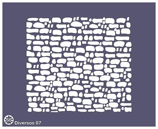 Diversos 07 - Stencil 16 X 13 cm