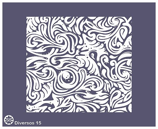Diversos 16 - Stencil 16 X 13 cm