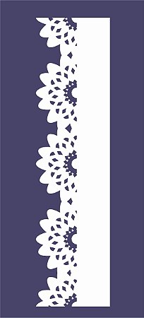 Rendas e Barrados 11 - stencil 25 x 8 cm