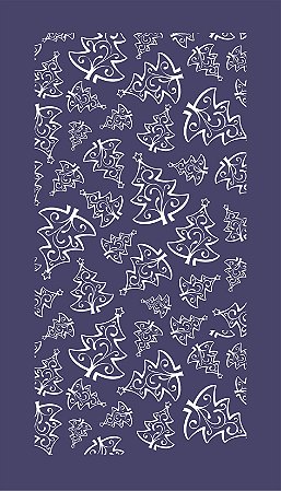 Natal 16 - stencil - 25 x 16 cm