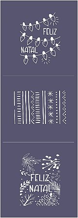 Natal 20 - stencil - 28 x 10 cm